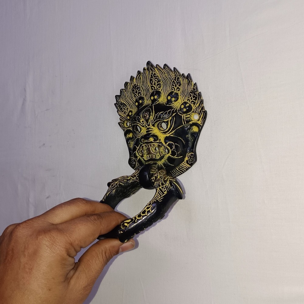 Brass Halloween Theme Door Knocker Devil Ghost Face Door Bell Hardware CA955