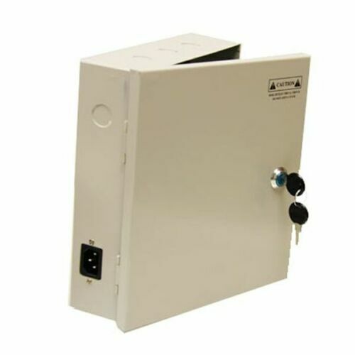 8CH Power Supply Box CCTV Security Cameras 9 Port 12V DC Auto Reset +Pigtails