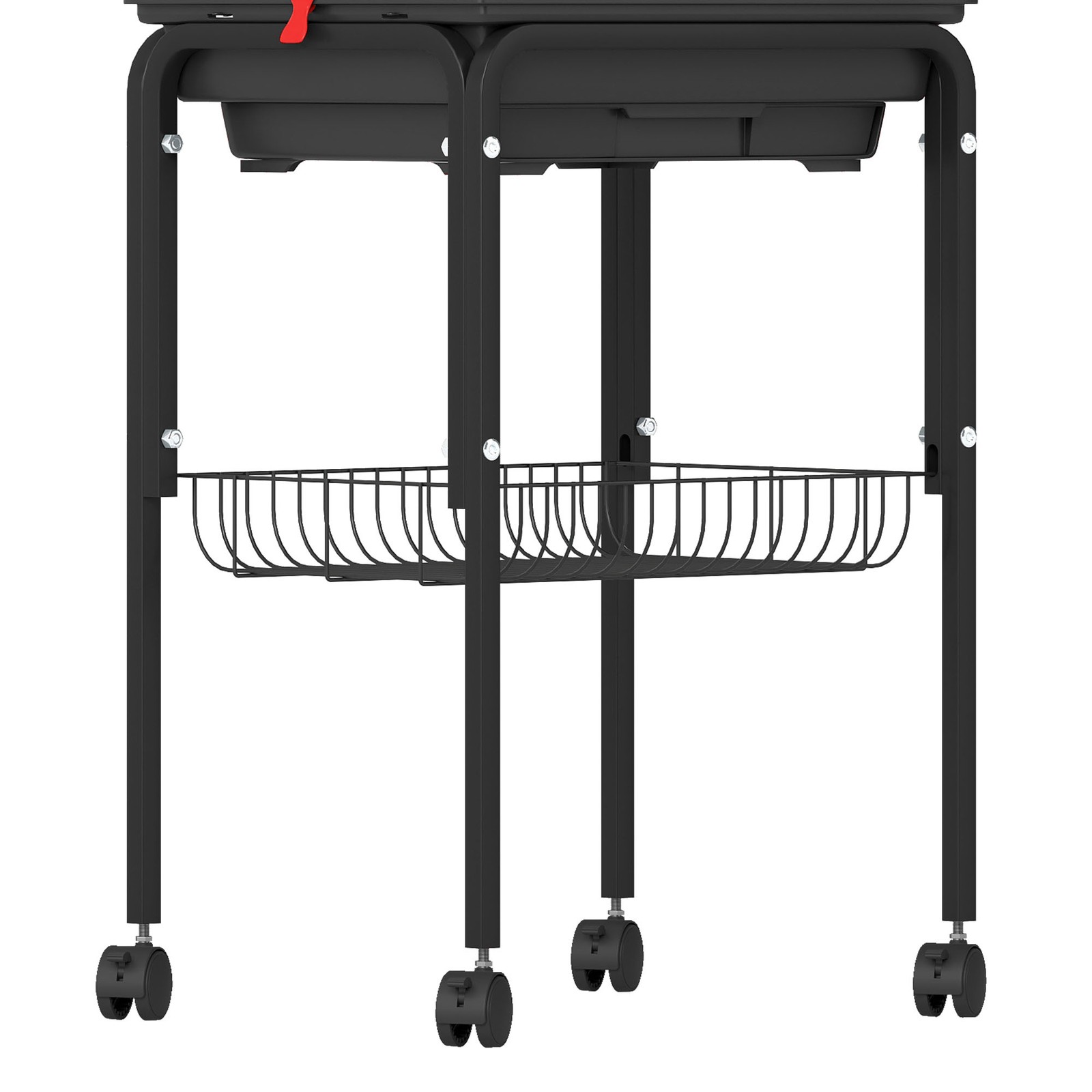 62 Inch Large Spacious Bird Cage​ ​Metal Flight Cage​ with ​Rolling Stand Black