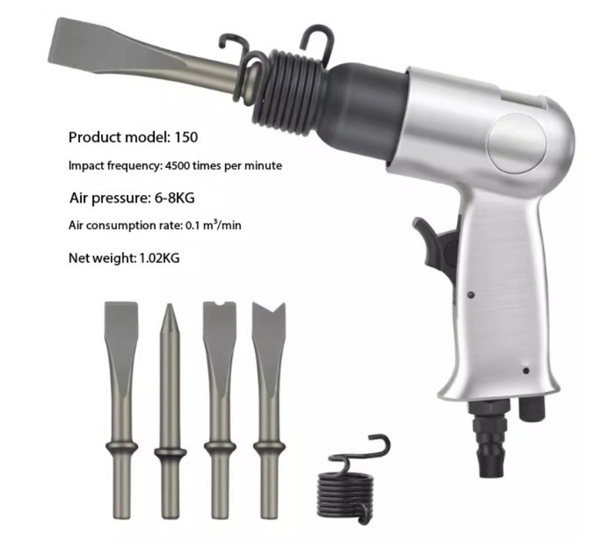 Powerful Industrial Pneumatic Hammer & Chisel Tool 150mm Hand Held