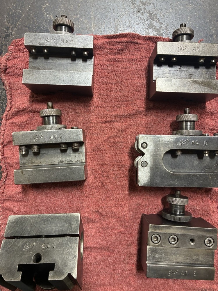 Enco Quick Change Tool Post With Holders