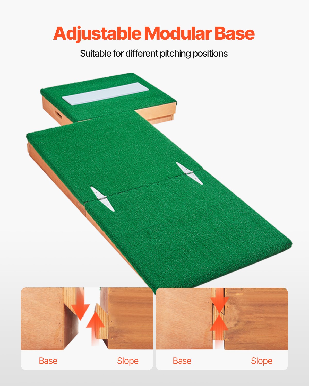 VEVOR 85 in Pitching Mound Portable Pitcher Mound Baseball Softball Outdoor