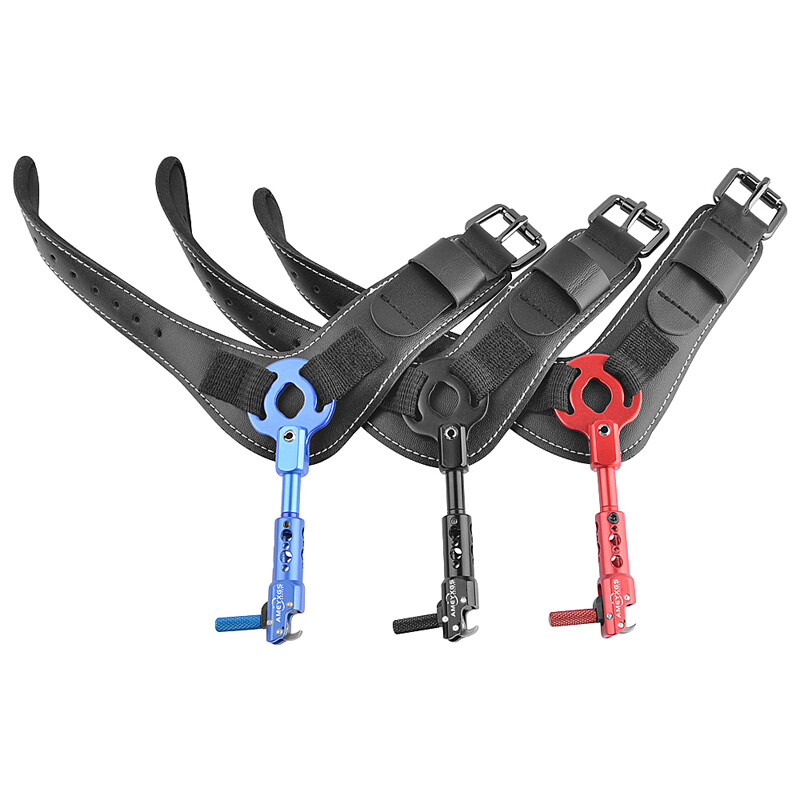 Archery Release Aids 360° Buckle Trigger Wrist Strap Compound Bow Hunting Shoot