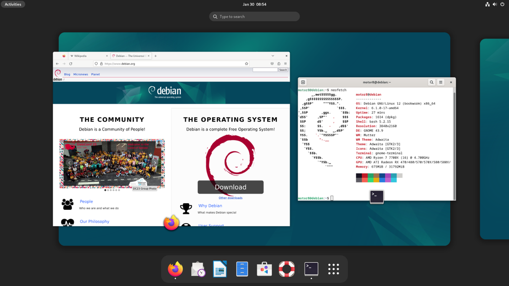 Debian 12 "Bookworm" Live Linux Install DVD - Latest Release