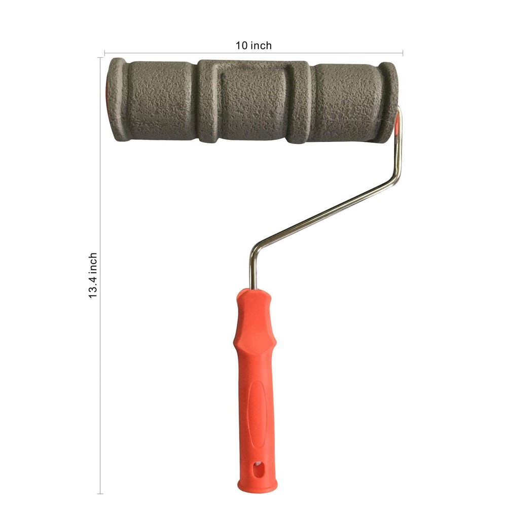 10'' Patterned Paint Roller for Wall Decoration Classic Brick Embossing Texture