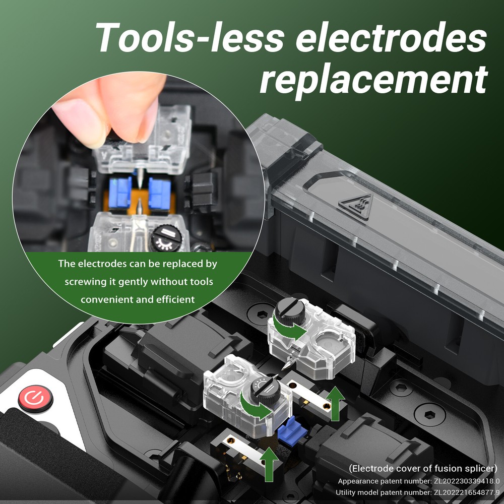 Komshine FX39 Touch Screen Fusion Splicer 6 Motor Core Alignment Welding Machine