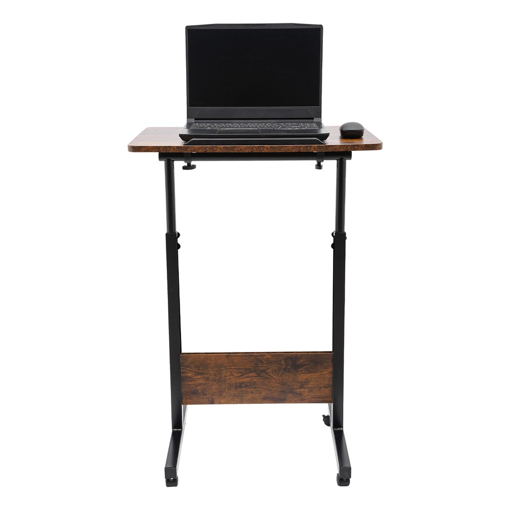 Portable Presentation Podium Rolling Computer Stand with brake Height Adjustable