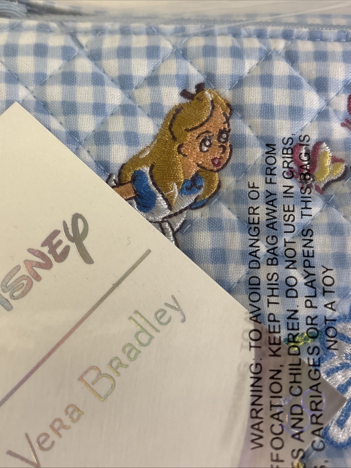 NWT Vera Bradley Disney 100 Alice in Wonderland Small Backpack & RFID Wristlet