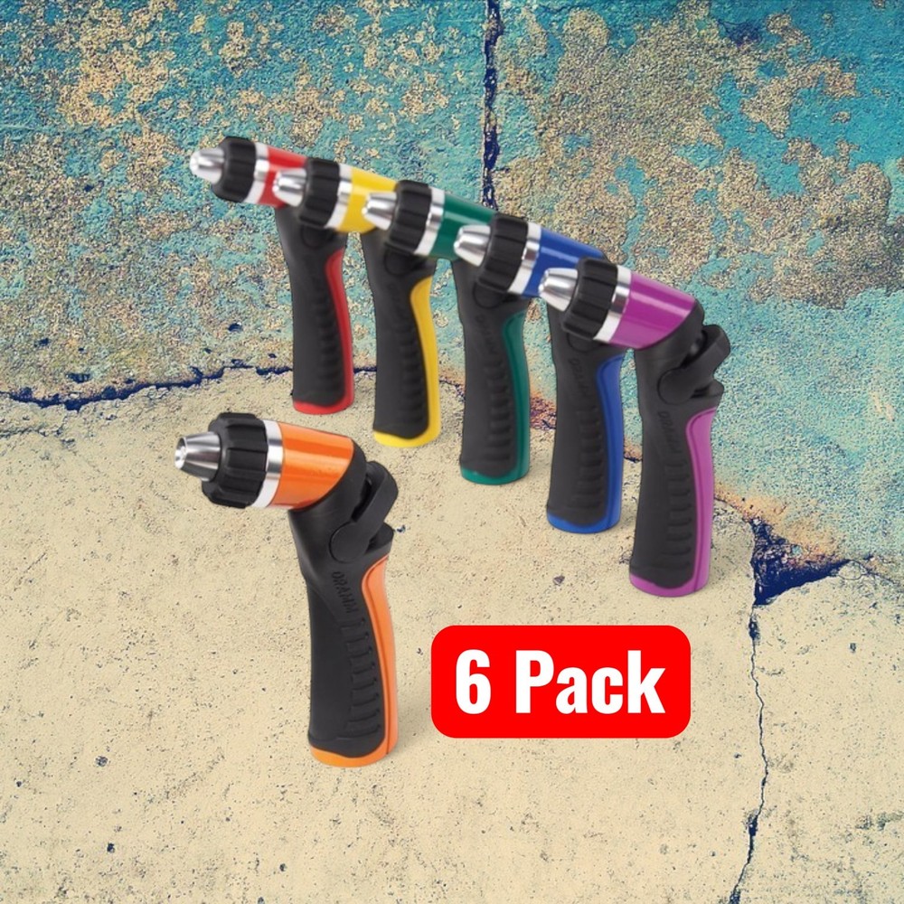 6 Dramm Assorted Colors Thumb  One Touch Adjustable Pattern Spray Guns
