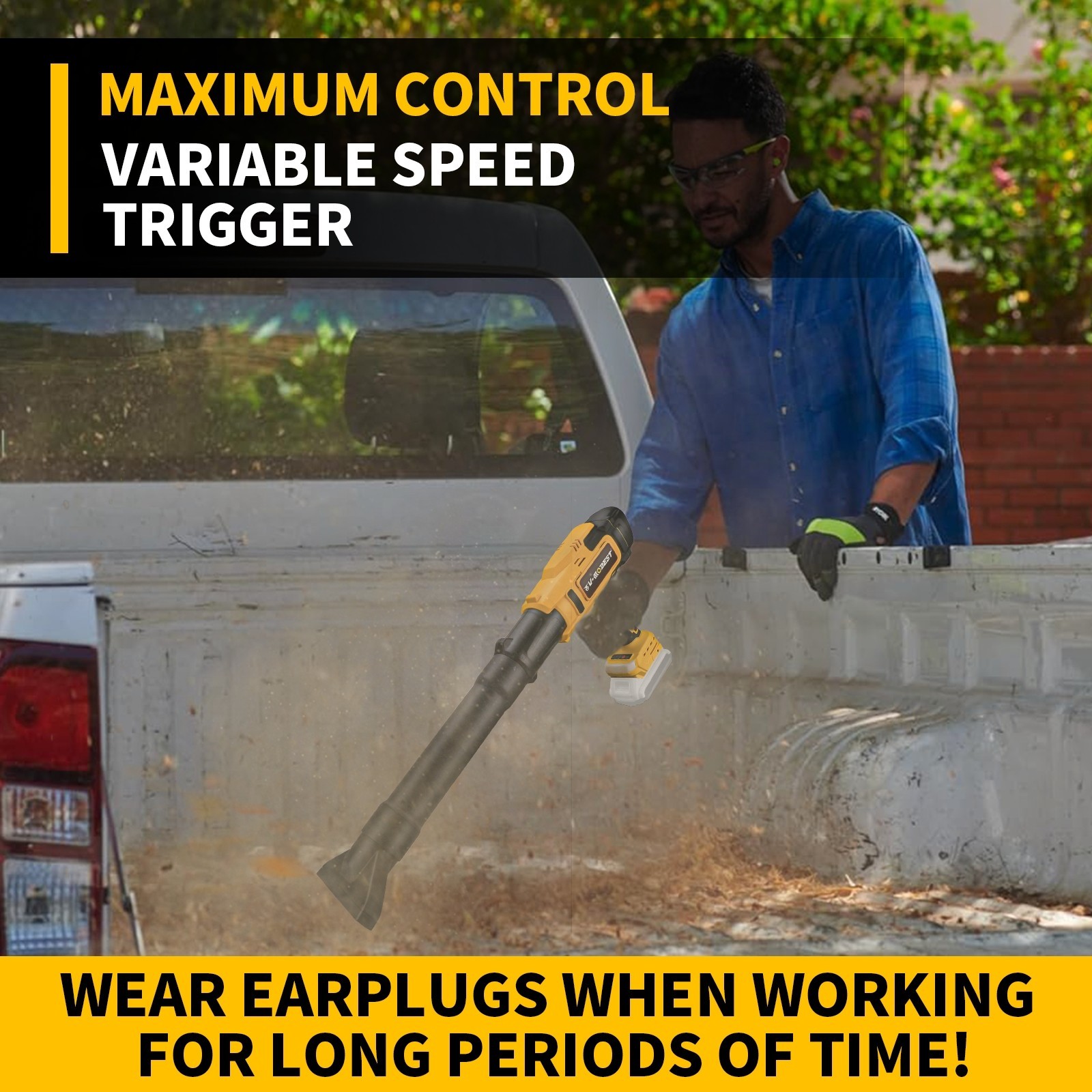 For Dewalt 20V MAX Battery Cordless Turbine Leaf Blower Compact Handheld Blower