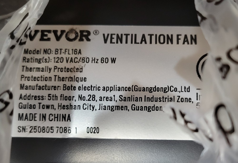 Inline Duct Fan, 4-Inch 205 CFM with Temperature Humidity Controller, Quiet E...