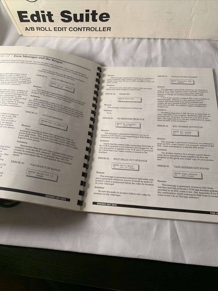Videonics AB-1 Edit Suite A/B Roll Edit Controller Video Editor COMPLETE In BOX