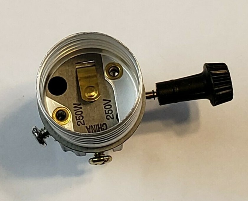 ON/OFF TURN KNOB INTERIOR LAMP SOCKET WITH HICKEY LAMP PART NEW 30170J