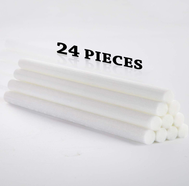 Mudder 24 pcs Humidifier Sticks Filter Refill 7.87'' Mini Air Diffuser Pure Cott
