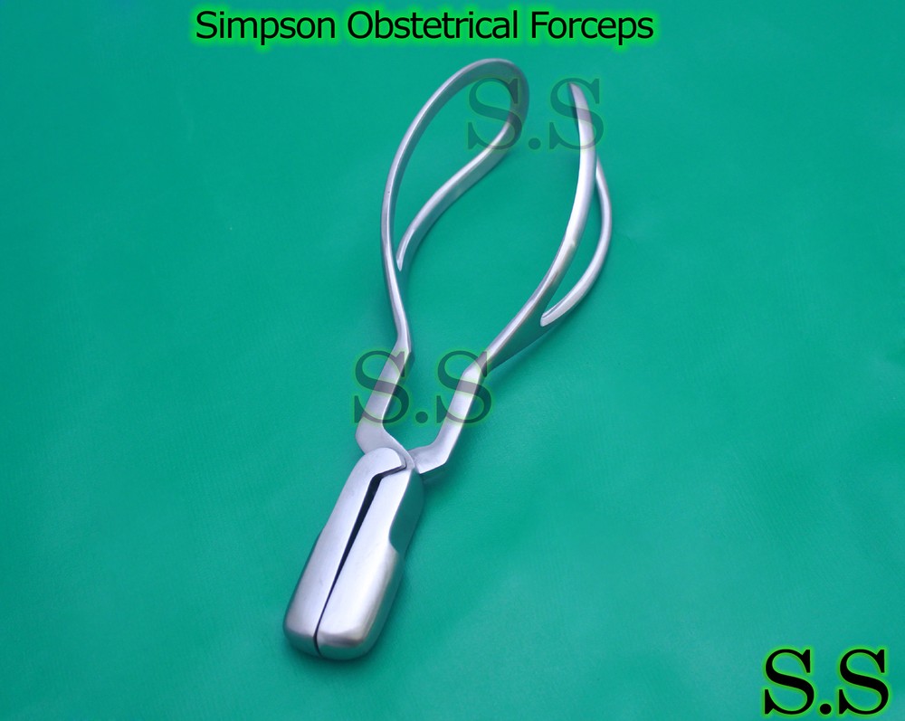 Simpson Obstetrical Forceps 9.5" Surgical Gynecology Instruments