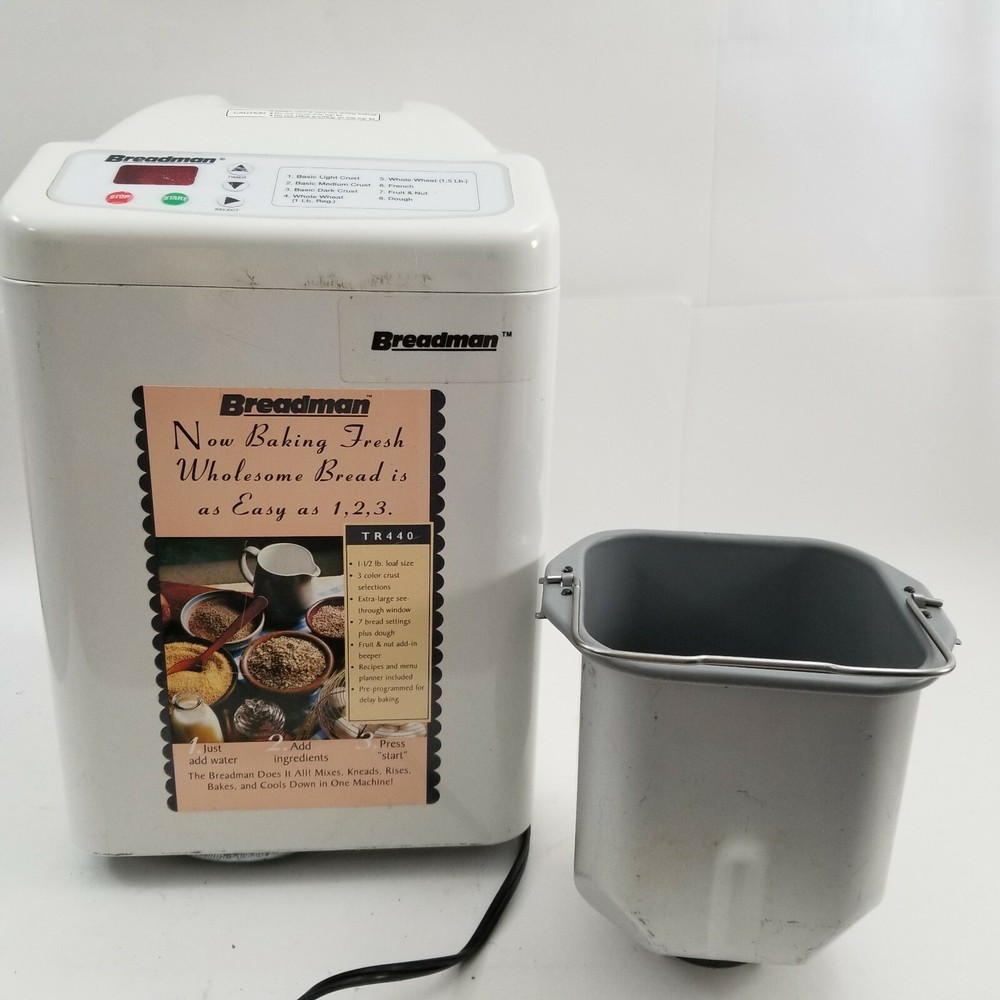 Breadman TR-440 Automatic Bread Maker 1.5 Lb Loaf Homemade Bread Machine