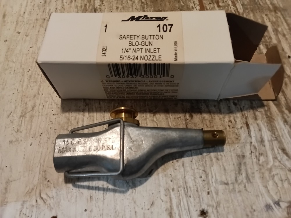 1/4 In. Npt Button Style Blo-Gun Control Valve - (C6C)