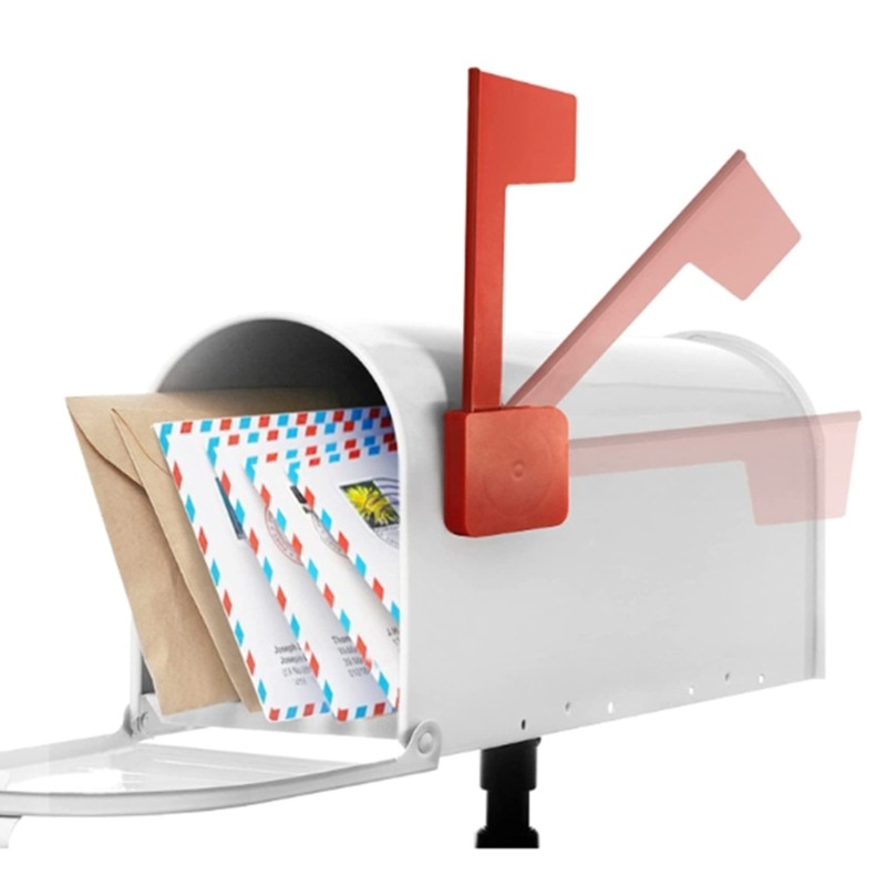 Mailbox Flag Replacement Flag for Mailbox Accessories for Wall Metal Stone