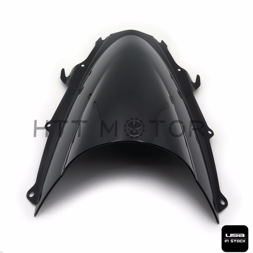 Windshield WindScreen Double Bubble For Triumph Daytona 675 2009-2012 Black US
