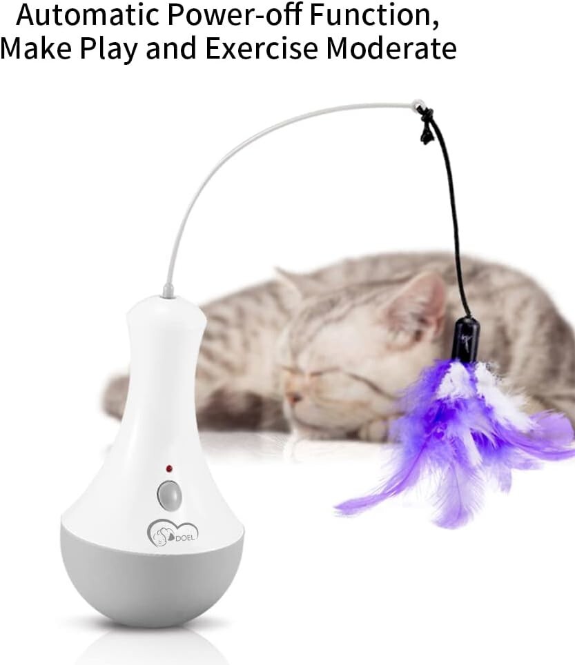 Cat Feather Toy Pet Entertainment Automatic Toy Interactive Play Pet Toys Gift