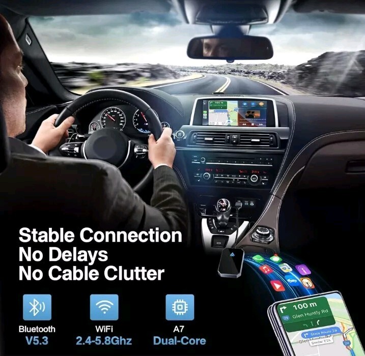 Android Auto Wireless Adapter for Factory Wired Android Auto - Instant Connect