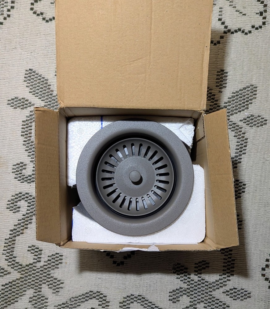 Blanco 3.5" Drain Flange + Removable Strainer. Garbage Disposal, Press Down Stop