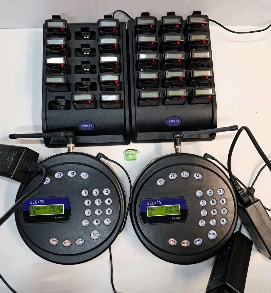 Seeker Paging System And Charging Station With Pagers PS-3500N