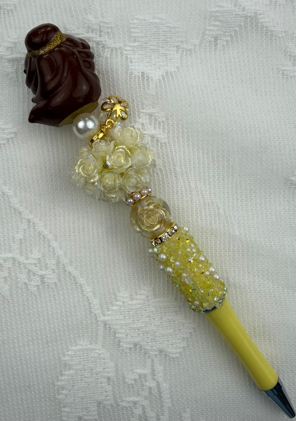Custom beaded pens. Bling Fairytale! Luxury! Gifts. Basket filler. Journal.teen