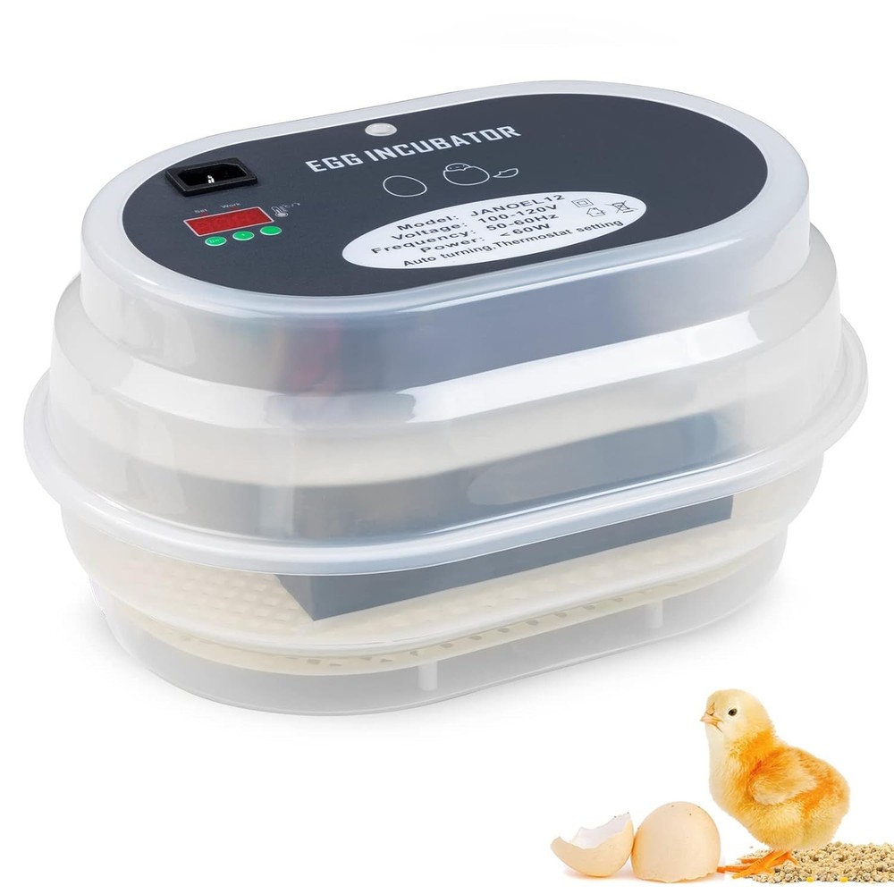 Fully Automatic Egg Incubator with Temperature Display for Poultry Hatching