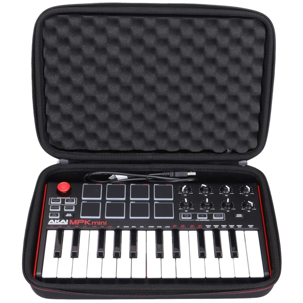 LTGEM Case for Akai Professional MPK Mini MK3 - Black