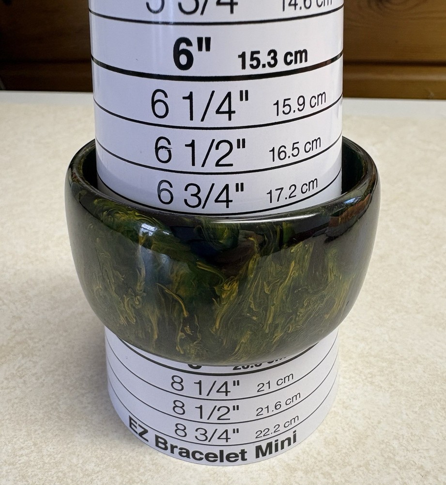 Vintage Blue Moon Bakelite Bangle