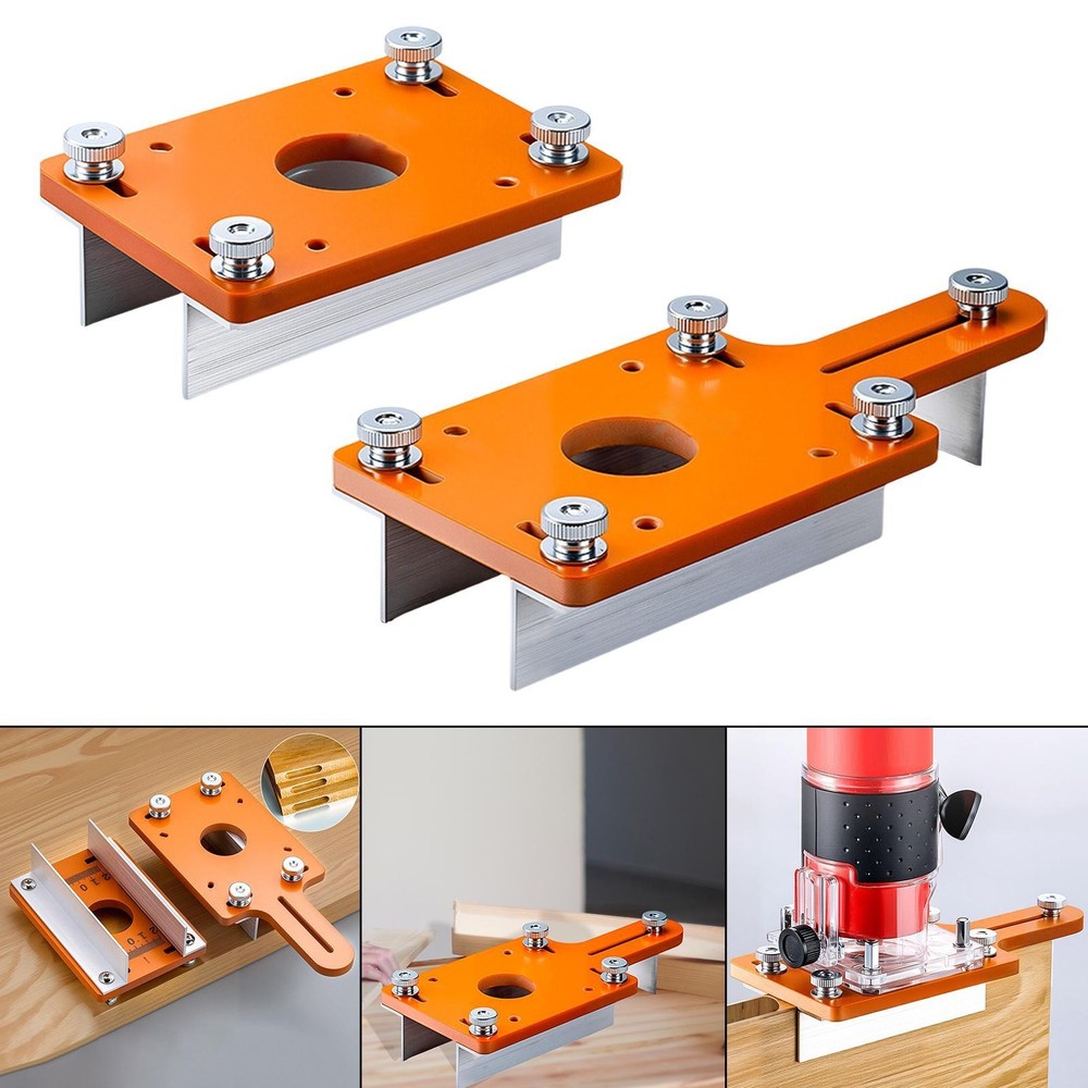 Router Table Insert Plate Slotted Plate Flip Board Trimming Machine for Cupboard