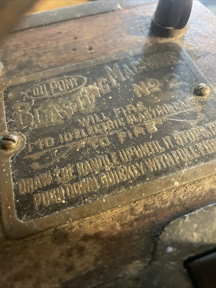 ANTIQUE ''DU PONT'' BLASTING MACHINE NO. 2