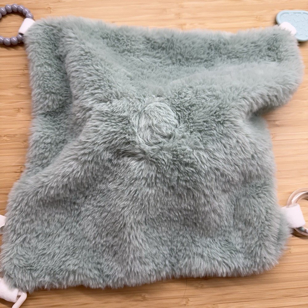 Dream Gro Elephant Lovey Mint Green Security Blanket Activity Teether