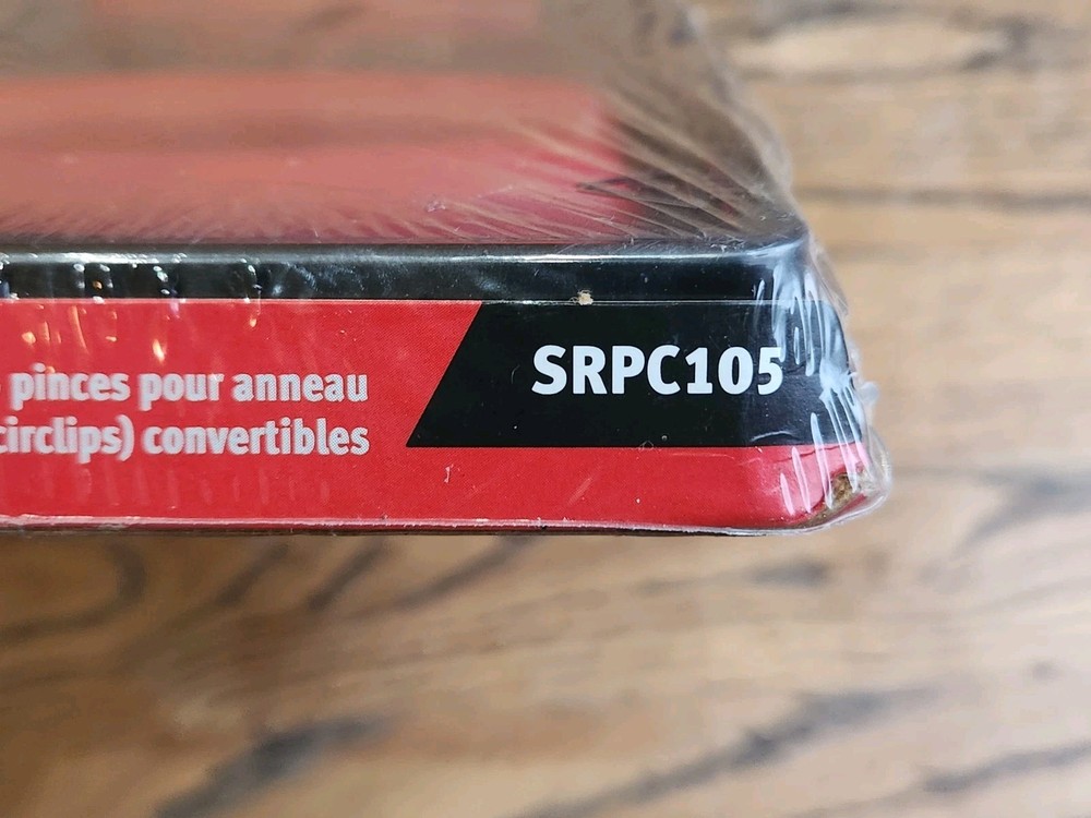 Snap On Tools 5 Piece Convertible Snap Retaining Ring Pliers Set RED SRPC105