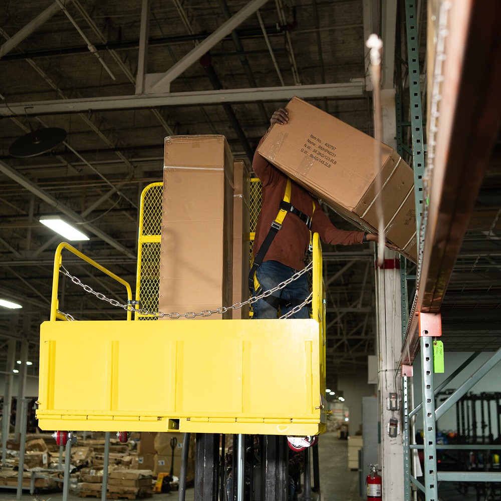 Titan Attachments 54-in Wide Mobile Easy Loading Work Platform