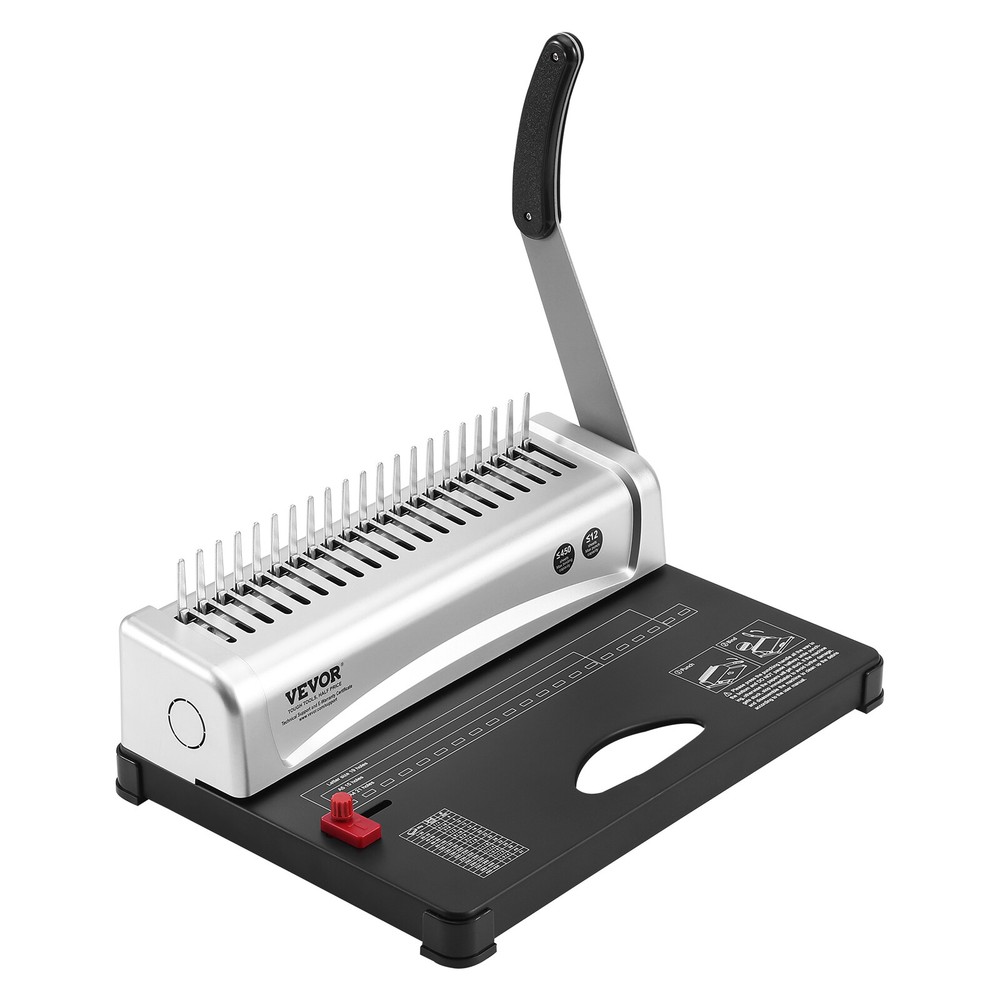 VEVOR Binding Machine Comb Binding Machine 21 Holes 100 PCS Binding Spines