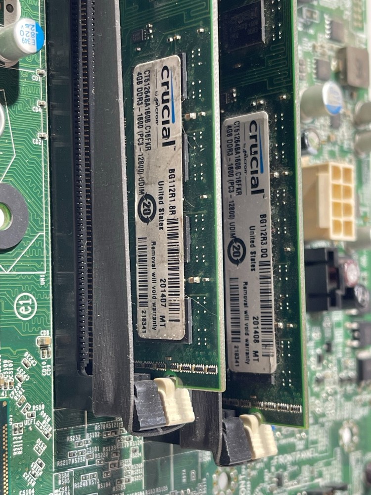 Dell Desktop Motherboard 0YC03K W/ CPU + RAM