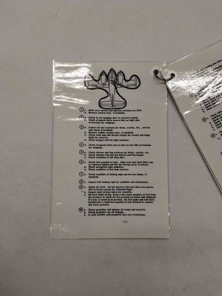 Cessna 310 Checklist (Laminated)-Copy