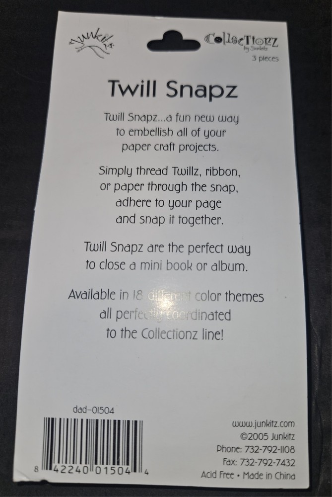 paper craft projects Junkitz collection Twill Snapz three