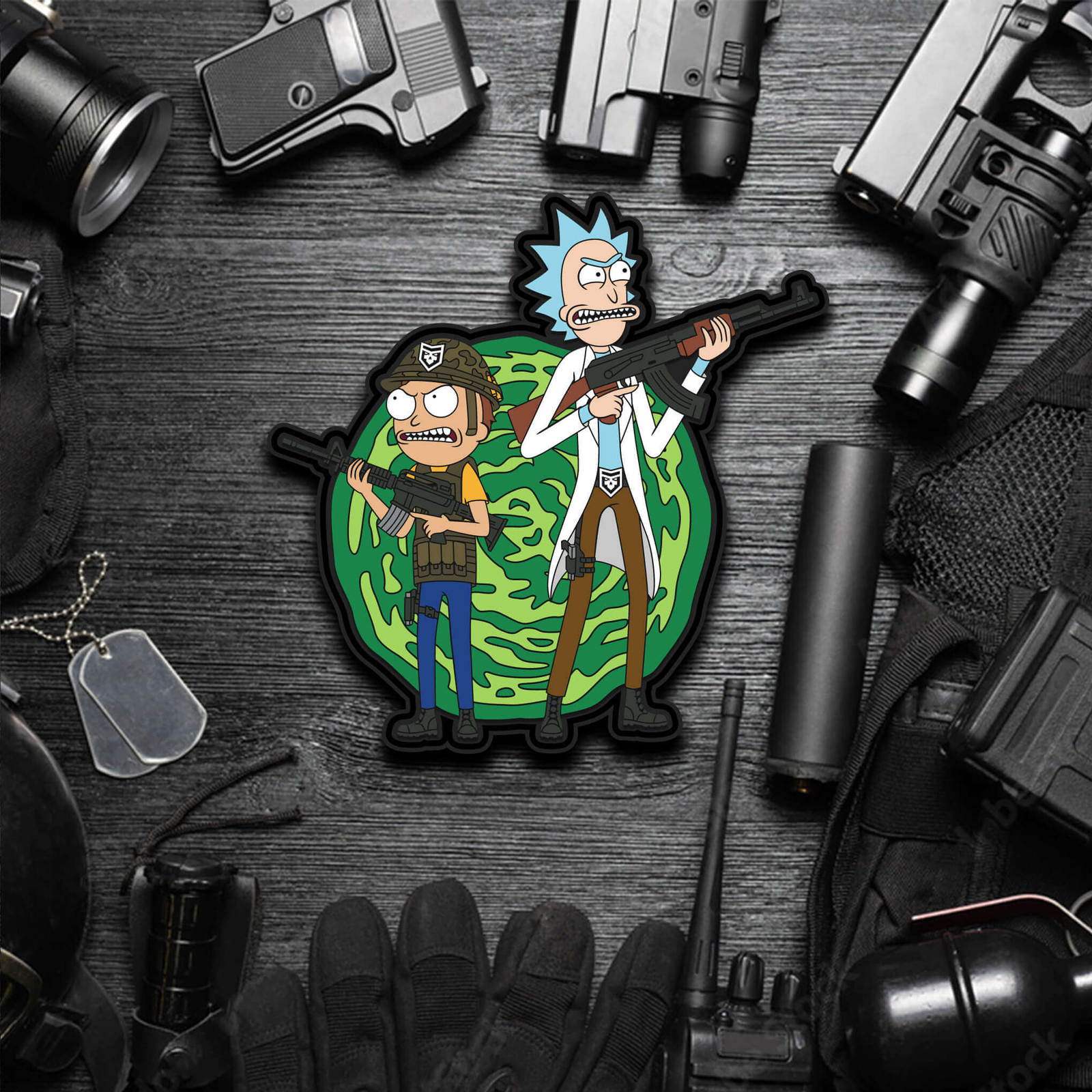2A Rick and Morty PVC Morale Patch
