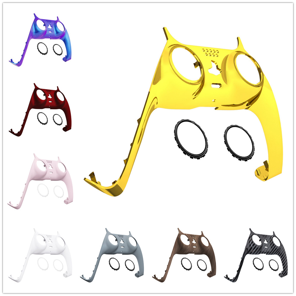DIY Replacement Cover With Accent Rings Decorative Trim Shell For PS5 Controller