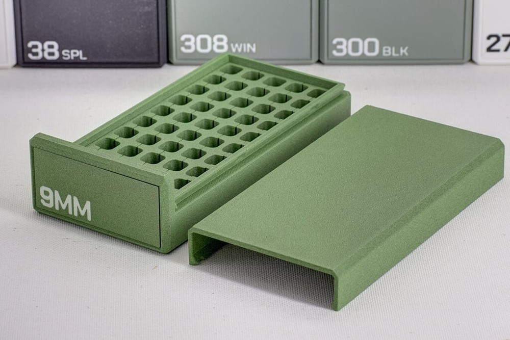 Ammo Box 9mm Ammunition Storage (Black)