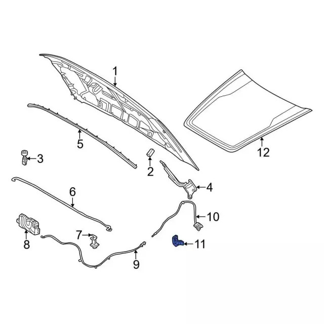 Genuine Ford Release Handle JX7Z16916BB