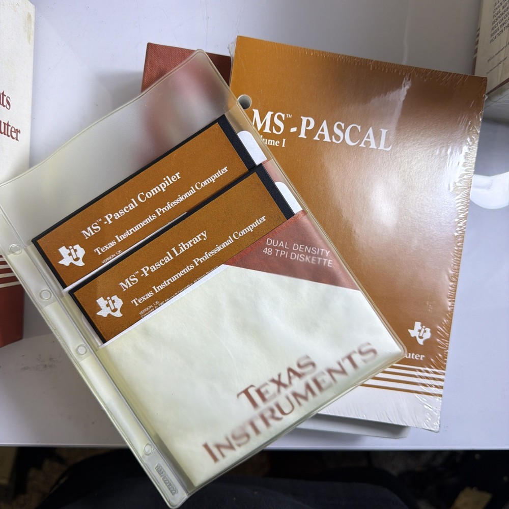 Vintage Texas Instruments user's guide 1980 Lot Ms Pascal Ms Dos Ms COBOL TI