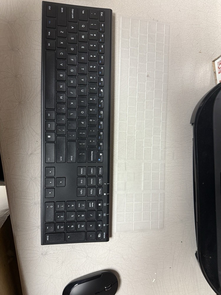 Vssoplor Wireless Keyboard and Mouse Set 2.4GHz, Rechargeable, Compact, Quiet