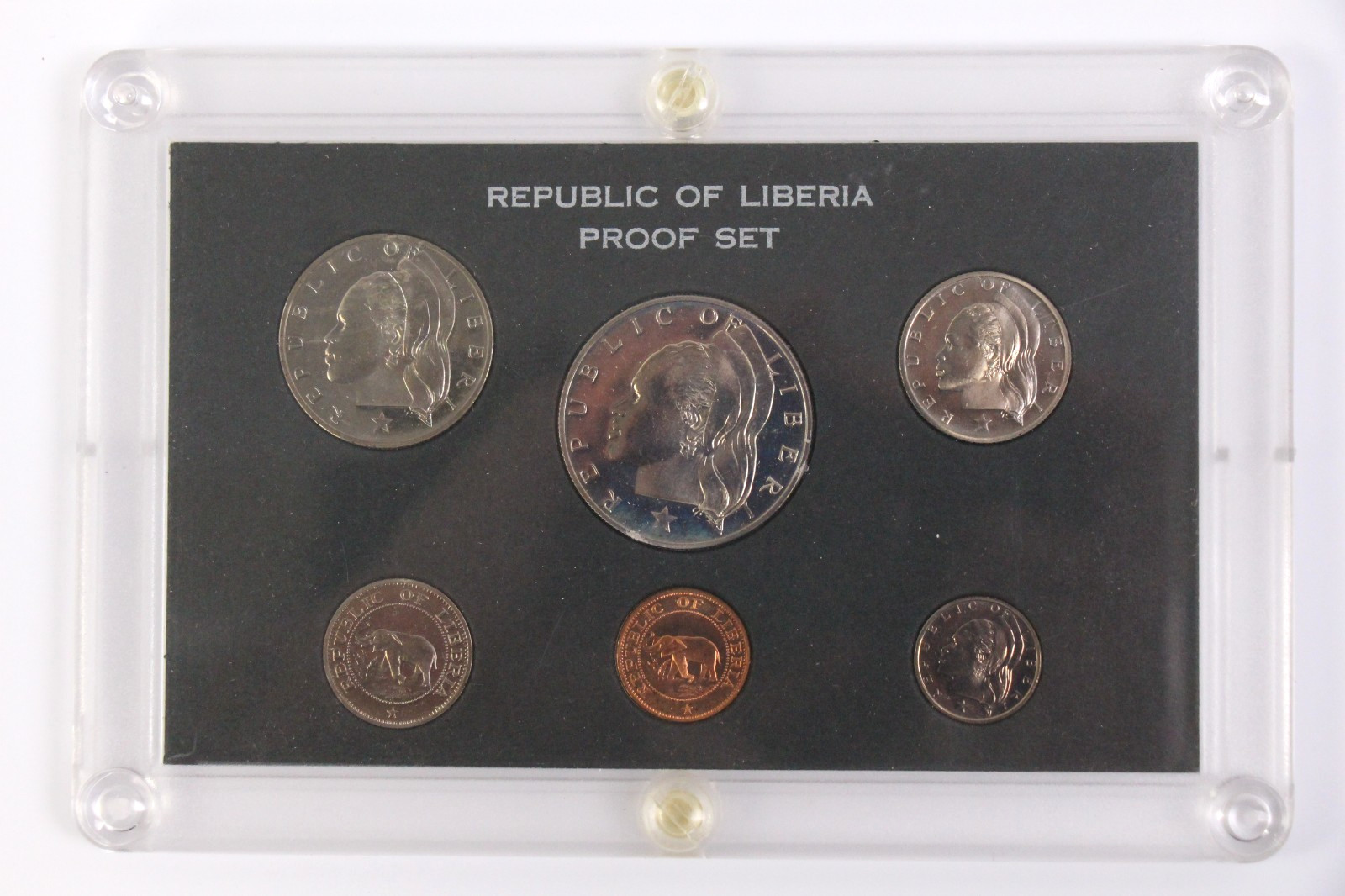1970 Republic of Liberia 6-Coin Proof Set