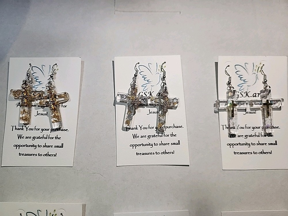 Handmade Cross Ear Rings