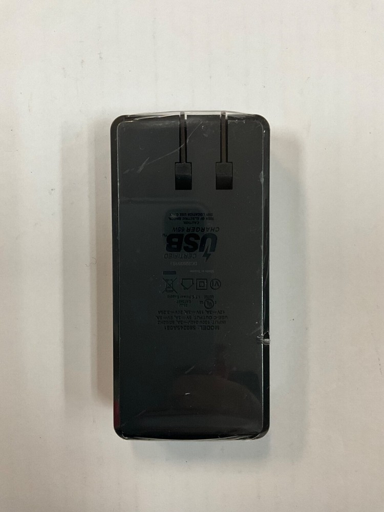 Verizon Oem 65W Black Fast Charge USB-C Home Wall Adapter