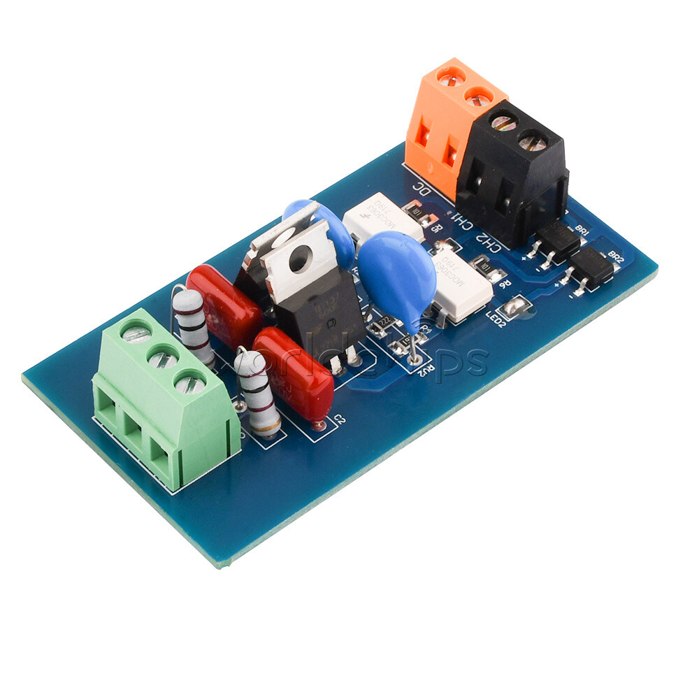 AC80-230V 2 CH Non-contact Solid State Relay Module Optoisolated PLC Amplifier